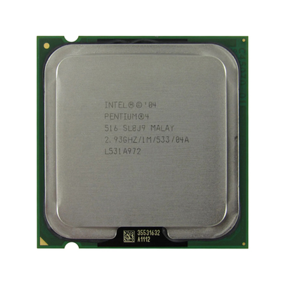 431352-001 HP 2.93GHz 533MHz FSB 1MB L2 Cache Socket LGA775 Intel Pentium 4 516 Single-Core Processor