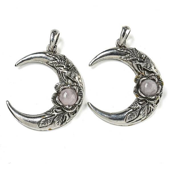 Natural Rose Quartz Pendants
