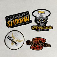 Slickman Slap Pack: 4 High-Quality Stickers with Carabineer - Decor