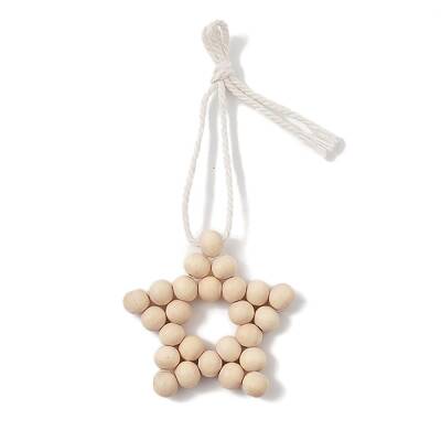 Wooden Star Pendant Decorations