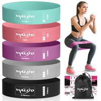 Summer Sports Exercise Resistance Loop Bands Set, 5 Counts Elastic Squat Resistance Bands, Yoga Stretch Strap, Gym Exercise E...