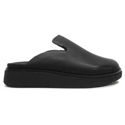 FitFlop Gen-FF Leather Women's Comfort Shoes - All Black - Size:US 7 Women