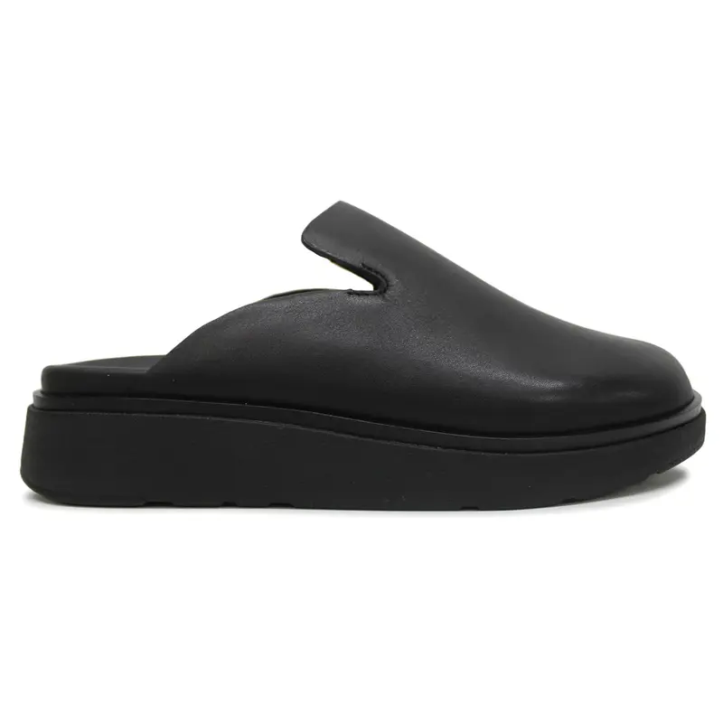FitFlop Gen-FF Leather Women's Comfort Shoes - All Black - Size:US 7 Women