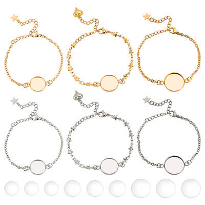 DIY Blank Dome Bracelets Making Kit