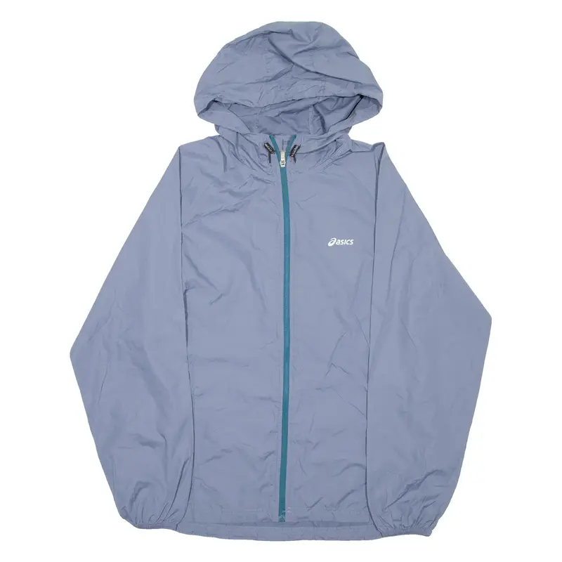 BASICS Mens Rain Jacket Blue Hooded S
