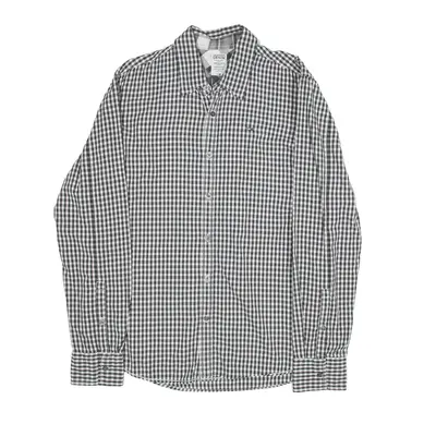 TOMMY HILFIGER Shirt Black Check Long Sleeve Mens L