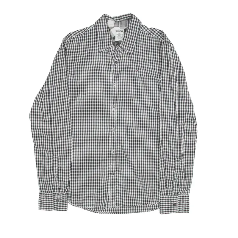 TOMMY HILFIGER Shirt Black Check Long Sleeve Mens L