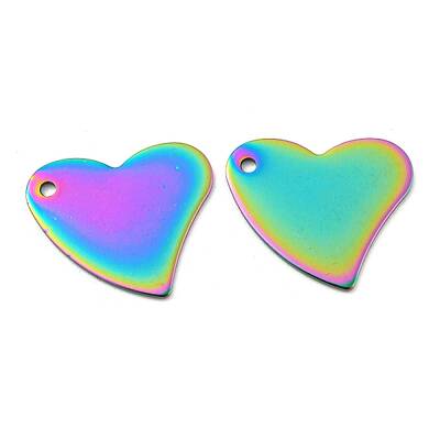 Ion Plating(IP) 304 Stainless Steel Stamping Blank Tag Pendants