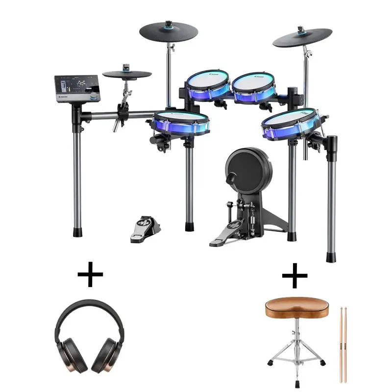Donner BackBeat Professional Electronic Drum Kit - Drum+Bench+Headphones
