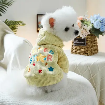 Star Print Pet Hoodie, Cute Pet Clothes, Comfortable Pet Clothing for Small Medium Large Dogs, Fashionable Pet Clothes for Da...