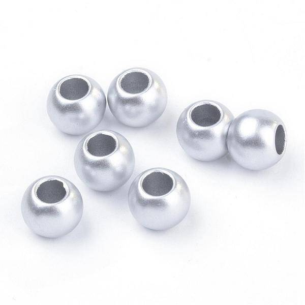 Spray Painted Acrylic European Beads