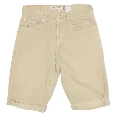 LEVI'S 550 Womens Pedal Pushers Shorts Beige Relaxed M W32
