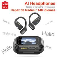 MINISO M98 Support 134 Language with Traslate APP Translator Earbuds Real-time Translation  Full Color Display Touch Translat...