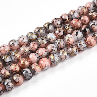 Baking Painted Glass Beads Strands