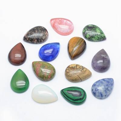 Natural & Synthetic Mixed Stone Cabochons