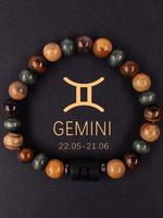 Unisex Constellation Design Stone Beads Bracelets, Hand Chain, Fashionable Adjustable Beaded Bracelet for Women & Men, Trendy...