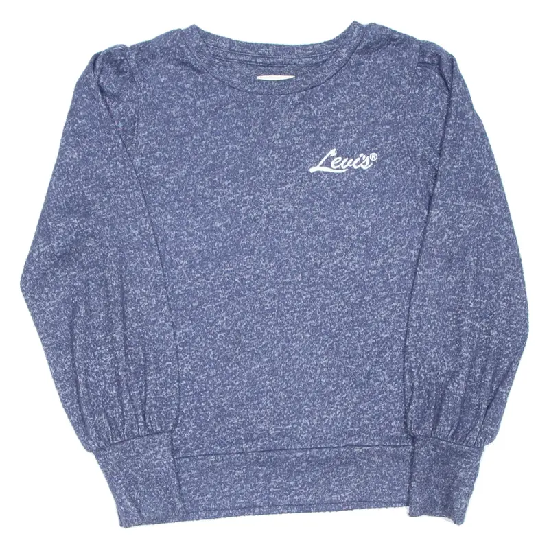LEVI'S Girls Jumper Blue Tight Knit M
