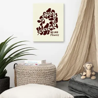 Be Like Flowers - Abstract Floral Canvas Art