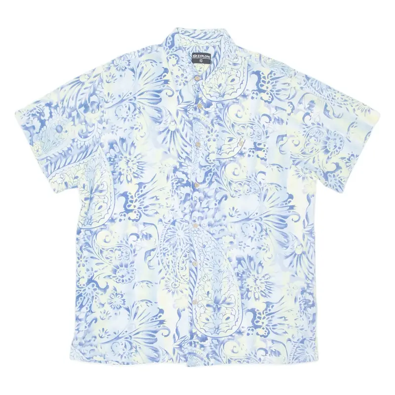 EXPLORE Mens Shirt Blue Gingham XL