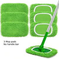 Reusable Home Wet Pads Refill without Handle for Swiffer Sweeper Mop, 1/3/4/6 Counts Dry Sweeping Cloths & Wet Mopping Cloths...