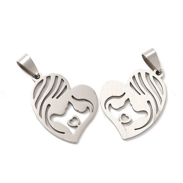 Non-Tarnish Mother's Day 201 Stainless Steel Pendants
