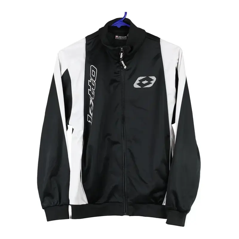 Age 13-14 Lotto Track Jacket - Large Black Polyester