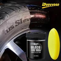 Car Tire Polish, High Gloss Tire Wax, Durable & Easy To Use Tire Polish, Professional Car Interior Care Product, Black