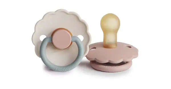 Frigg Daisy Size 1:0-6 Months Pacifier Blush/Cotton Candy