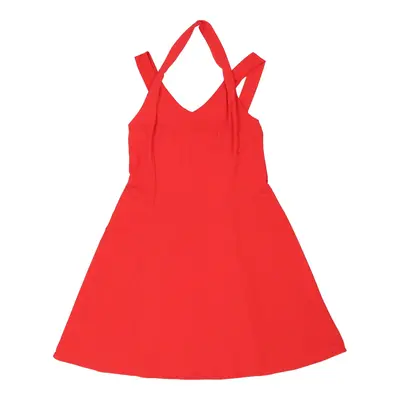 Motivi Mini A-Line Dress - Large Red Polyester Blend