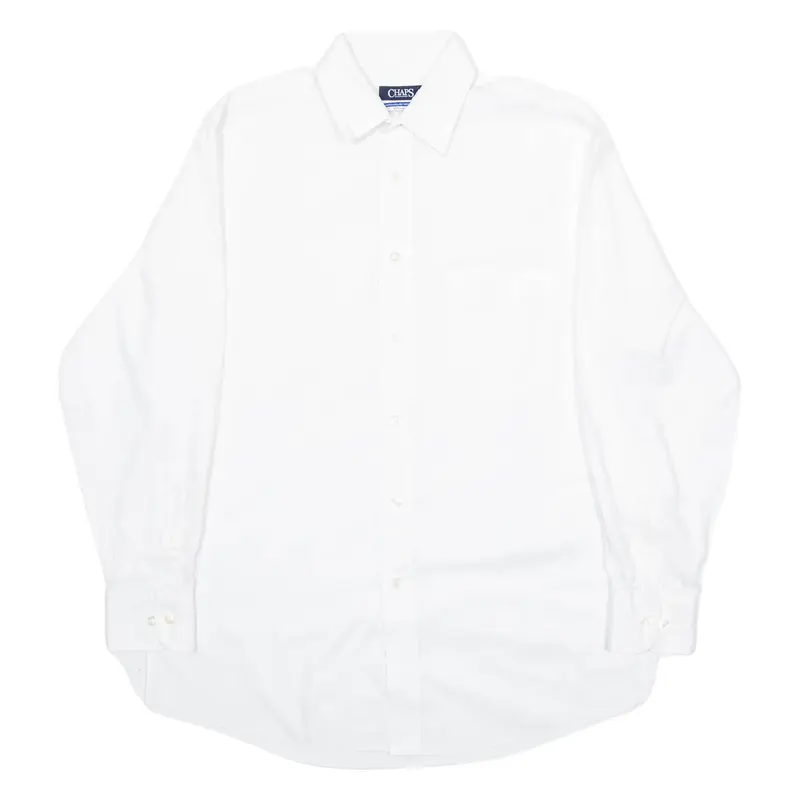 CHAPS Mens Formal Shirt White Long Sleeve L