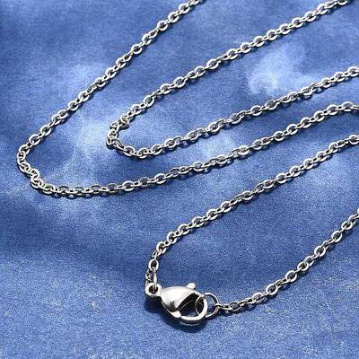 Tarnish Resistant 304 Stainless Steel Cable Chain Necklaces