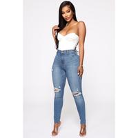 Our Favorite High Rise Skinny Jeans - Medium Blue Wash