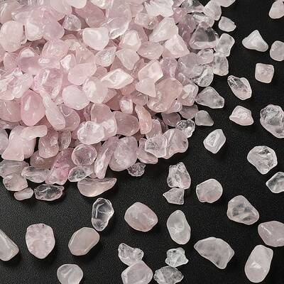 Natural Rose Quartz Chip Beads