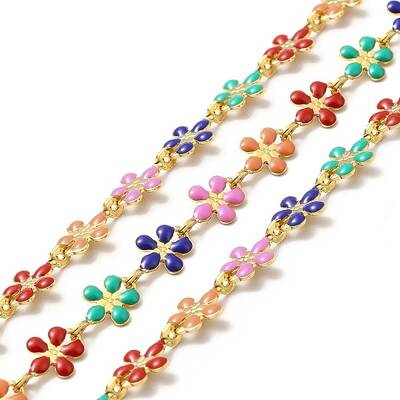 Ion Plating(IP) Handmade 316 Surgical Stainless Steel Enamel Link Chains