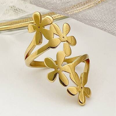 304 Stainless Steel Adjustable Rings for Women