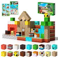 Magnetic Building Blocks 132 Pieces STEM Montessori Toys for Kids 4-8 Years Boys Girls Christmas Birthday Gift Outdoor Fun Ma...