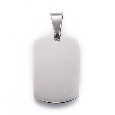 Tarnish Resistant 201 Stainless Steel Stamping Blank Tag Pendants
