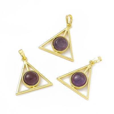Natural Amethyst Pendants