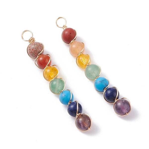 Natural & Synthetic Chakra Gemstone Pendants