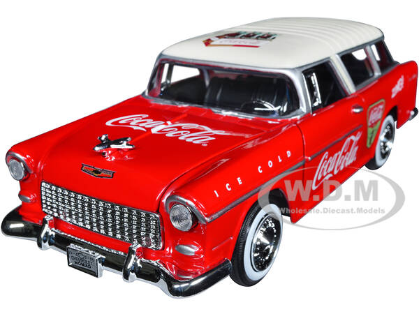 1955 Chevrolet Bel Air Nomad Red with White Top \
