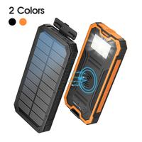 20000mAh Solar Charger Power Bank with Wireless Charging, Dual USB & Type-C PD Input/Output, LED Flashlight, Portable Phone B...