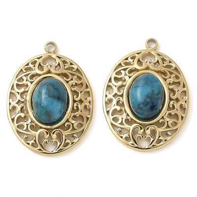 Ion Plating(IP) 304 Stainless Steel with Apatite Pendants