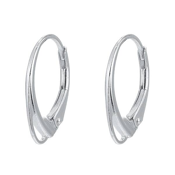 925 Sterling Silver Leverback Hoop Earring Findings