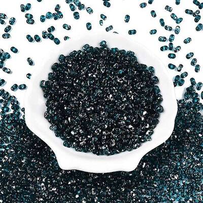 Picasso Spray Painted Glass Seed Beads