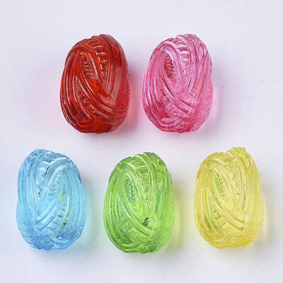 Transparent Acrylic European Beads
