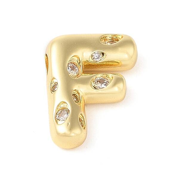 Brass Micro Pave Clear Cubic Zirconia Pendant