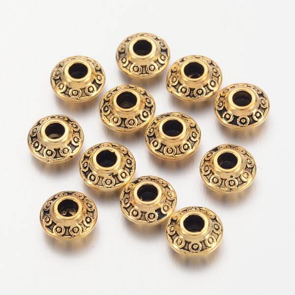 Tibetan Style Alloy Spacer Beads