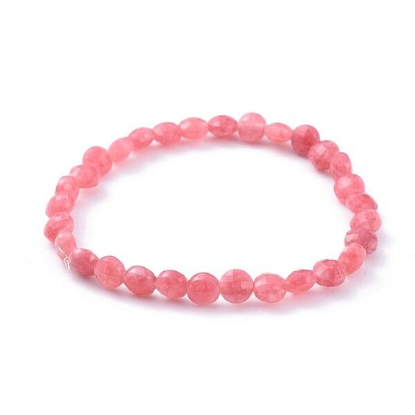 Natural Rhodochrosite Stretch Bracelets