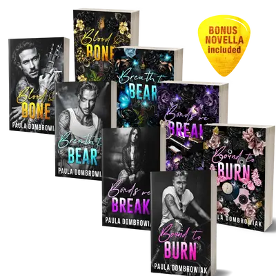 Rockstar bundle : 4 steamy rockstar romance paperback books signed by author, with bonus bookish swag