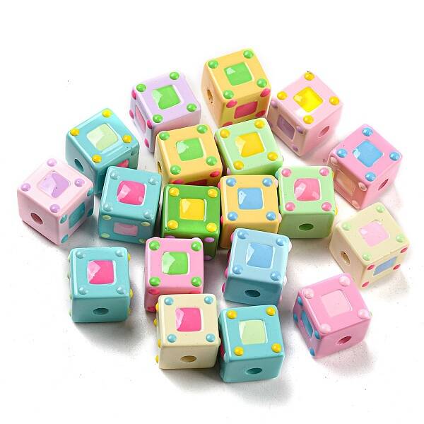 Opaque Acrylic European Beads